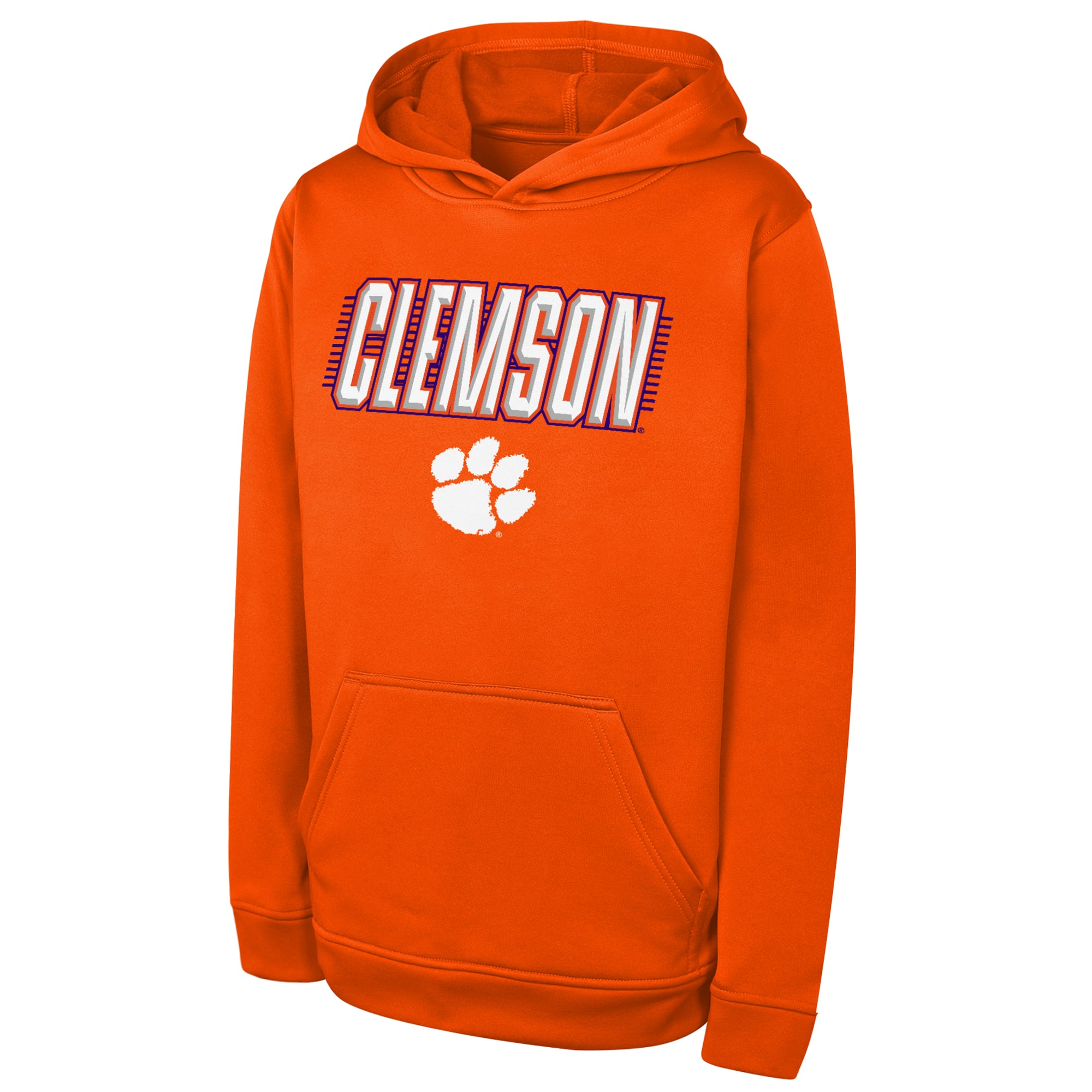 Sweat à capuche de performance Youth Outerstuff Orange Clemson Tigers Sack Party