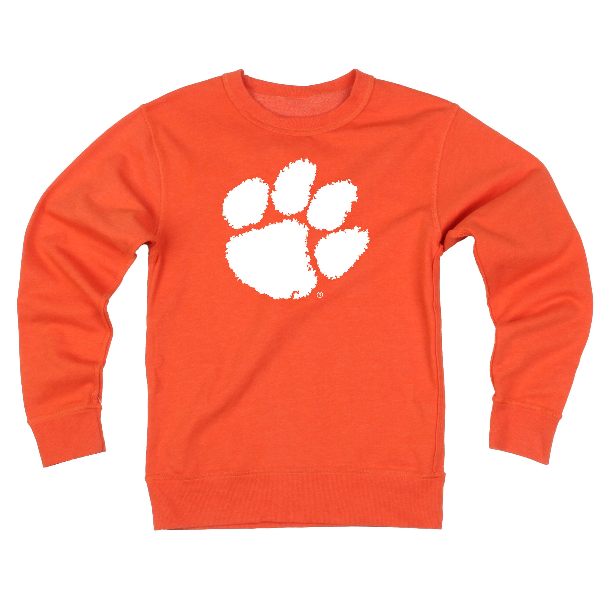 Youth Wes & Willy Orange Clemson Tigers Reversible Sweatshirt