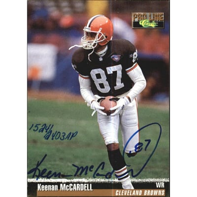 1995 Pro Line Autographs #79B Keenan McCardell/2403AP
