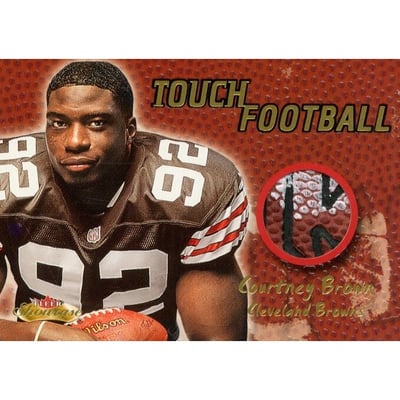 2000 Fleer Showcase Touch Football #3 Courtney Brown