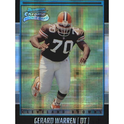 2001 Bowman Chrome Xfractors #164 Gerard Warren