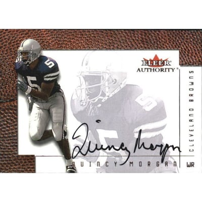 2001 Fleer Authority Autographs #18 Quincy Morgan/500*
