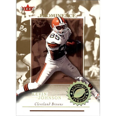 2001 Fleer Authority Prominence 125 #30 Kevin Johnson
