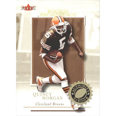2001 Fleer Authority Prominence 75 #136 Quincy Morgan