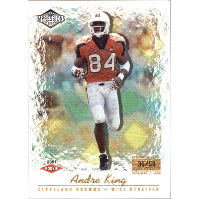 2001 Pacific Impressions Premiere Date #166 Andre King
