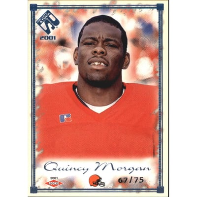 2001 Private Stock Blue Framed #122 Quincy Morgan