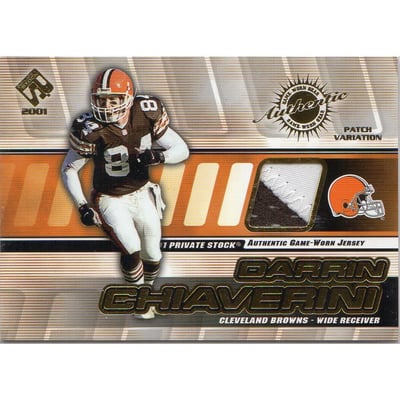 2001 Private Stock Game Worn Gear Patch #34 Darrin Chiaverini/225