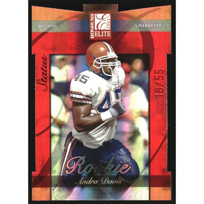 2002 Donruss Elite Status #182 Andra Davis/55