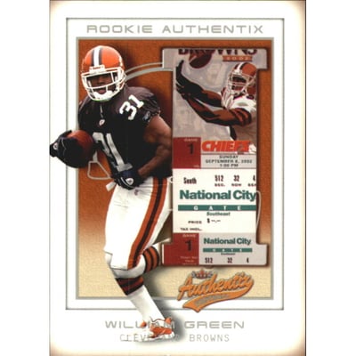 2002 Fleer Authentix Front Row #103 William Green
