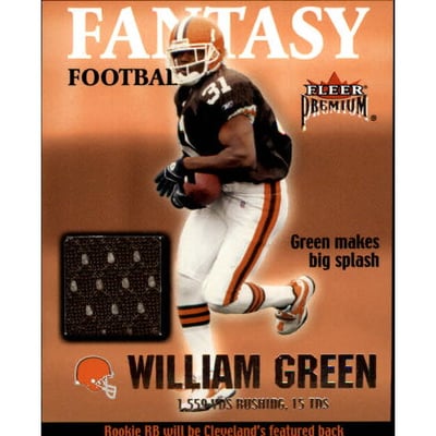 2002 Fleer Premium Fantasy Team Memorabilia #3 William Green