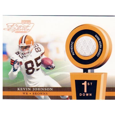 2002 Playoff Piece of the Game Materials 1st Down #33 Kevin Johnson