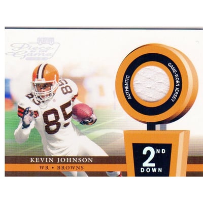 2002 Playoff Piece of the Game Materials 2nd Down #33 Kevin Johnson