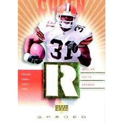 2002 UD Graded Rookie Jerseys Gold #WG500 William Green