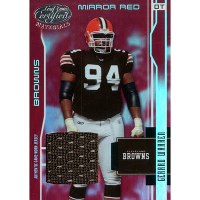 2003 Leaf Certified Materials Mirror Red #30 Gerard Warren