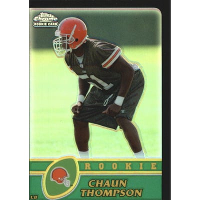 2003 Topps Chrome Black Refractors #211 Chaun Thompson