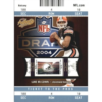 2004 Fleer Authentix Balcony Blue #113 Luke McCown