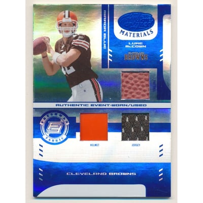 2004 Leaf Certified Materials Mirror Blue Materials #212 Luke McCown