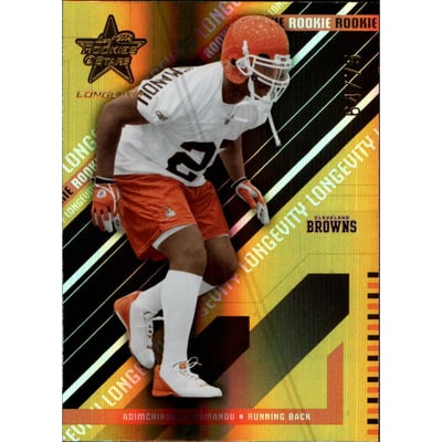 2004 Leaf Rookies and Stars Longevity Gold #201 Adimchinobe Echemandu