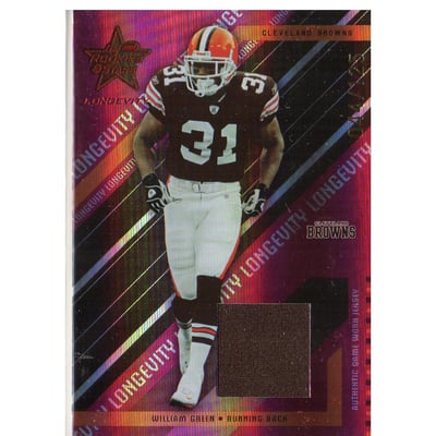 2004 Leaf Rookies and Stars Longevity Materials Ruby #24 William Green/125