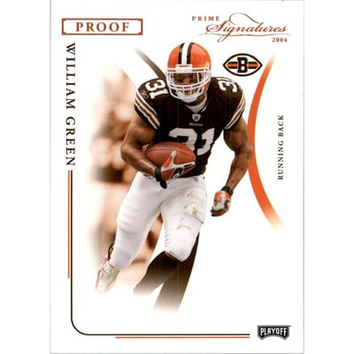2004 Playoff Prime Signatures Bronze Proofs #27 William Green