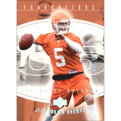 2004 Upper Deck Foundations Exclusive Rainbow Silver #23 Jeff Garcia