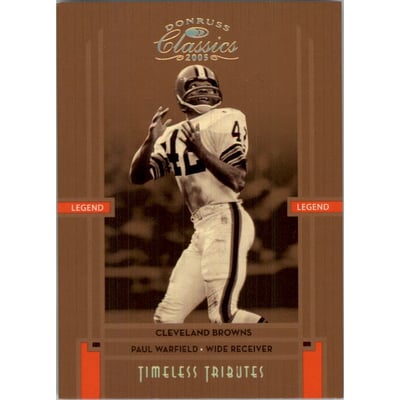 2005 Donruss Classics Timeless Tributes Bronze #112 Paul Warfield