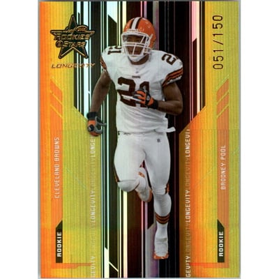 2005 Leaf Rookies and Stars Longevity Gold #113 Brodney Pool