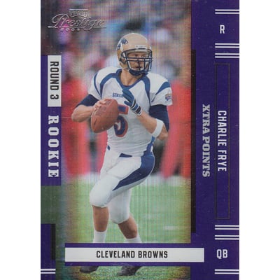 2005 Playoff Prestige Xtra Points Purple #156 Charlie Frye