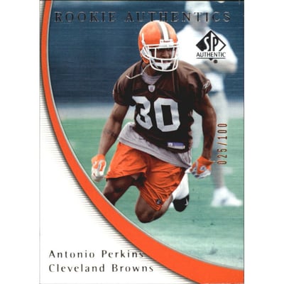 2005 SP Authentic Rookie Gold 100 #164 Antonio Perkins