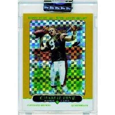 2005 Topps Chrome Gold Xfractors #176 Charlie Frye