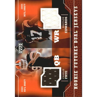 2005 Upper Deck Rookie Futures Dual Jerseys #FE Braylon Edwards/Charlie Frye