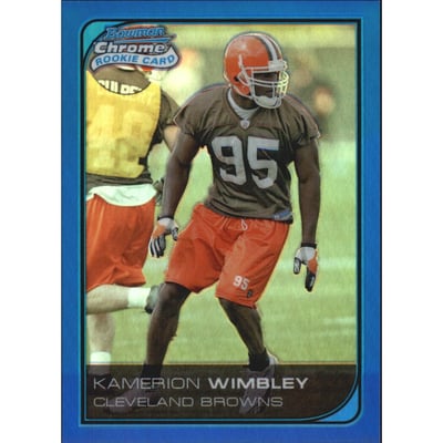 2006 Bowman Chrome Blue Refractors #71 Kamerion Wimbley