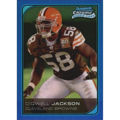 2006 Bowman Chrome Blue Refractors #85 D'Qwell Jackson