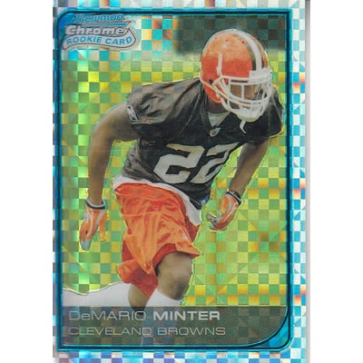 2006 Bowman Chrome Xfractors #18 DeMario Minter
