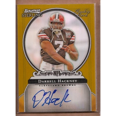 2006 Bowman Sterling Gold Rookie Autographs #DHA Darrell Hackney/500