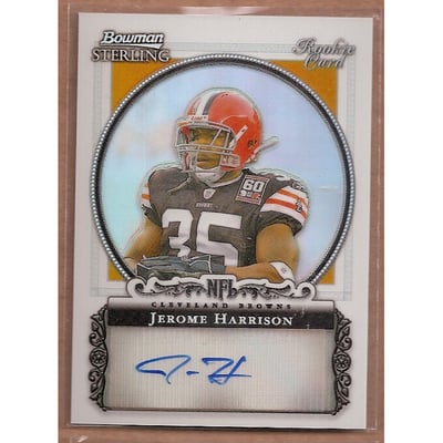 2006 Bowman Sterling Refractors #JH Jerome Harrison AU