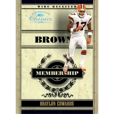 2006 Donruss Classics Membership Platinum #5 Braylon Edwards