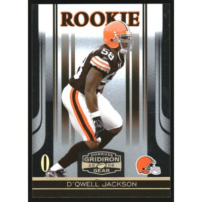 2006 Donruss Gridiron Gear Gold Holofoil O's #143 D'Qwell Jackson