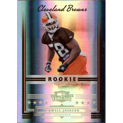 2006 Donruss Threads Gold Holofoil #192 D'Qwell Jackson