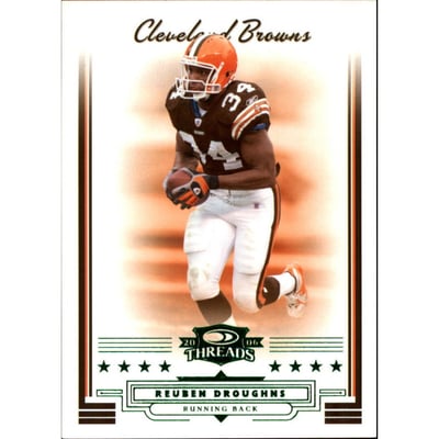 2006 Donruss Threads Retail Green #36 Reuben Droughns