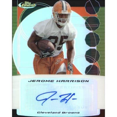 2006 Finest Autographs Refractor #FAJH Jerome Harrison B
