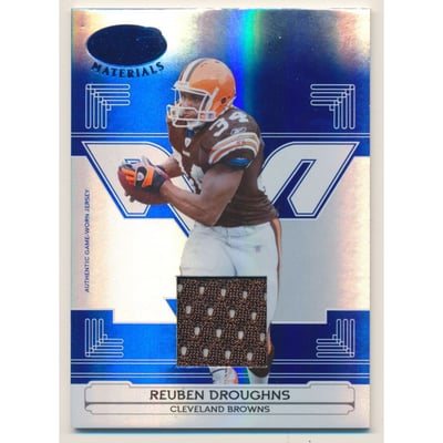 2006 Leaf Certified Materials Mirror Blue Materials #37 Reuben Droughns