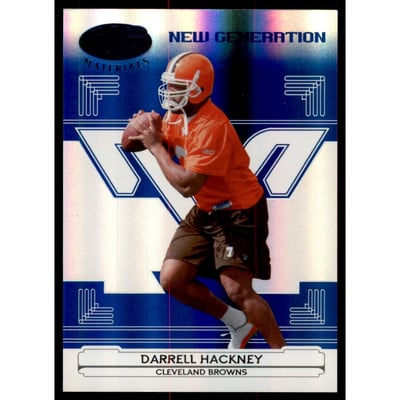 2006 Leaf Certified Materials Mirror Blue #166 Darrell Hackney