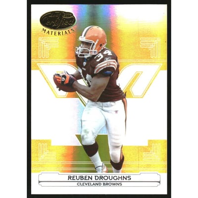 2006 Leaf Certified Materials Mirror Gold #37 Reuben Droughns