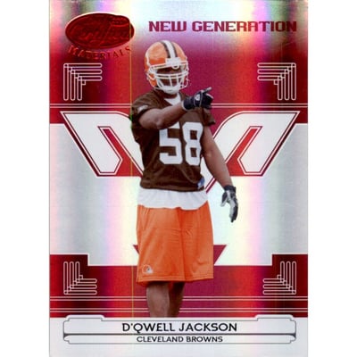 2006 Leaf Certified Materials Mirror Red #185 D'Qwell Jackson
