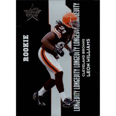 2006 Leaf Rookies and Stars Longevity Silver Parallel #141 Leon Williams