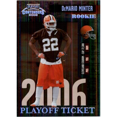 2006 Playoff Contenders Playoff Ticket #156 DeMario Minter