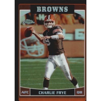2006 Topps Chrome Black Refractors #40 Charlie Frye