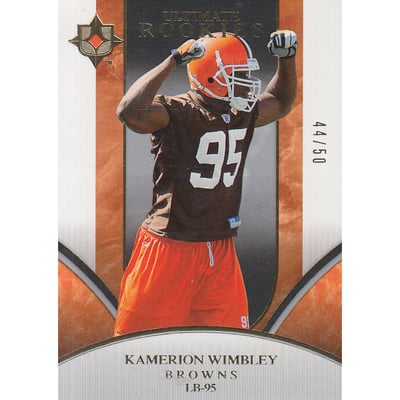 2006 Ultimate Collection Gold #329 Kamerion Wimbley