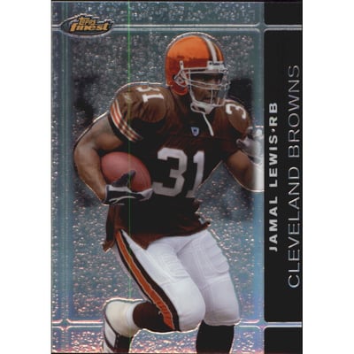 2007 Finest Black Refractors #34 Jamal Lewis